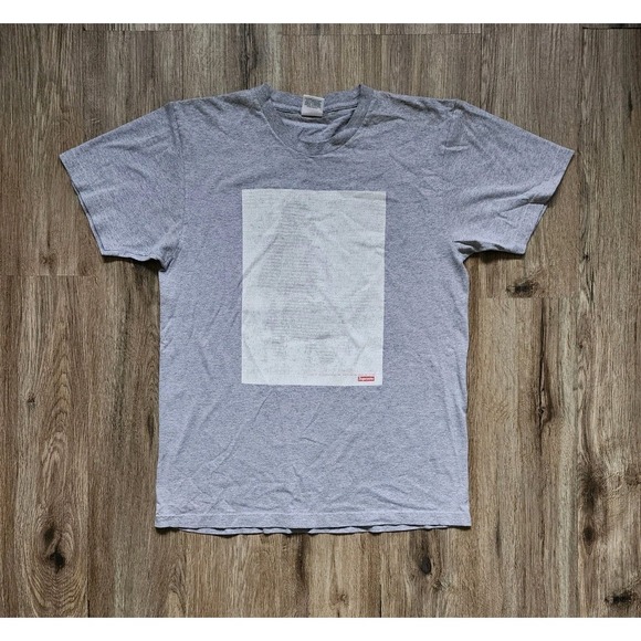 Vintage Supreme Y2K Gray Rosa Acosta Digi Tee Size Medium T-Shirt Skater - Picture 1 of 7